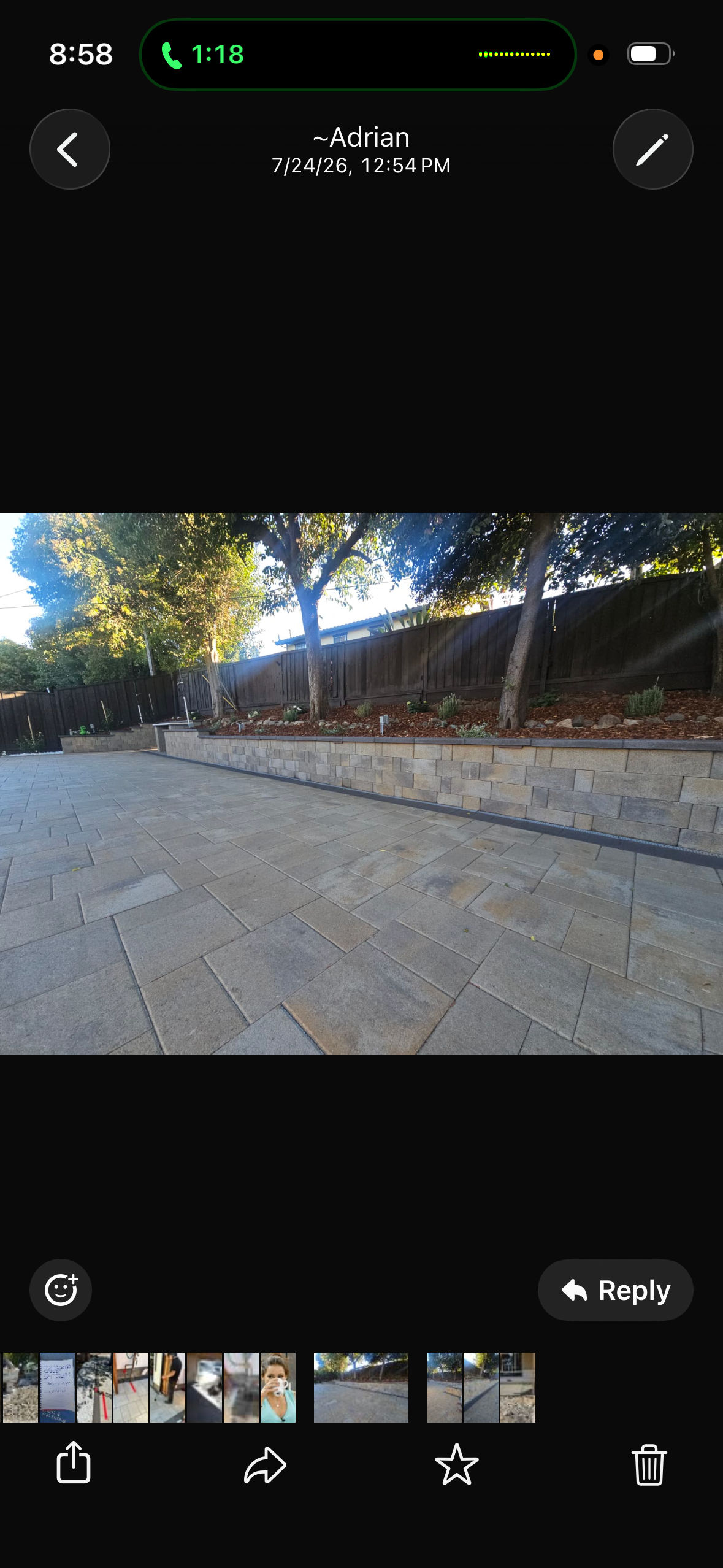 Retaining wall and paver patio built by Garescape